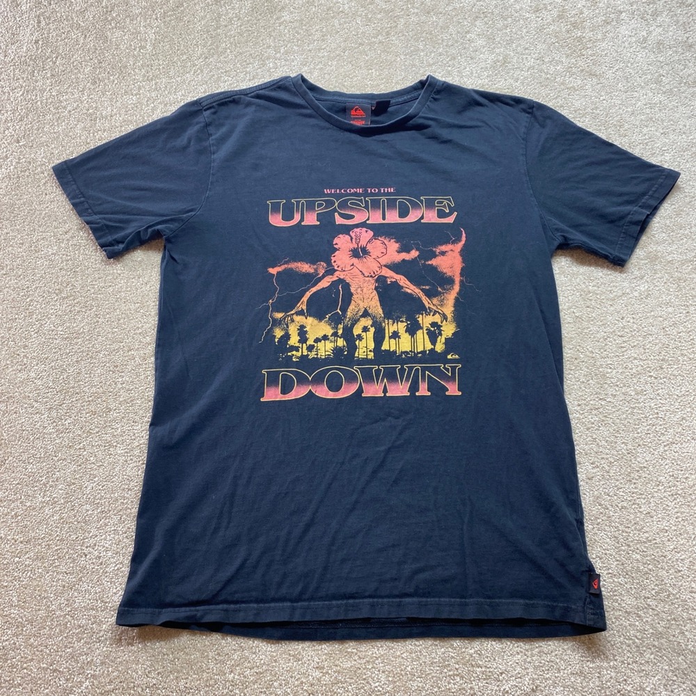 Quiksilver Shirt Mens Medium Stranger Things Upside Down Demogorgon